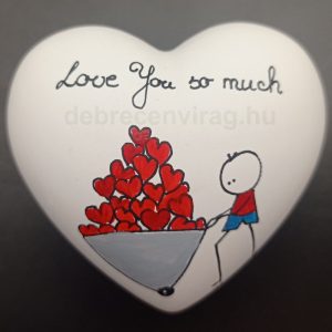 Gipsz szív "Love You so much"
