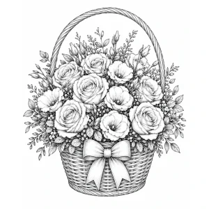 Egyedi virágkosár 'Freedom flower basket'